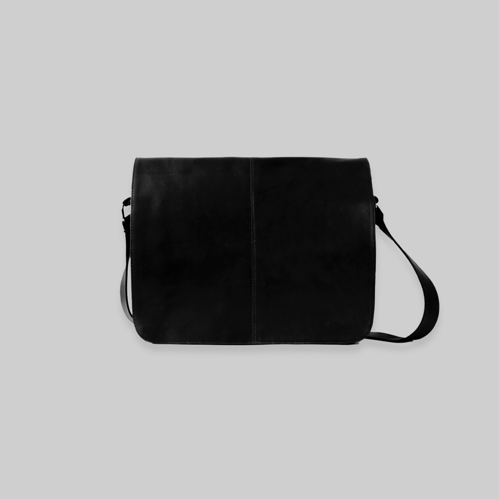 Morral de Cuero Porta Notebook Negro 2 colores