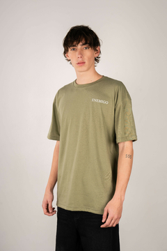 REMERA "ENEMIGO - OWNER'S CLUB"-Cactus Green