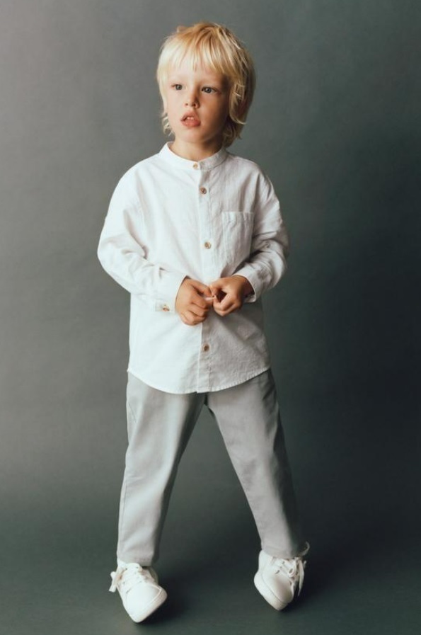 Camisa cuello Blanca NENE ZARA Ama Kids Boutique