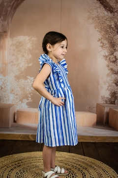 Vestido Monaco Rayas Azul