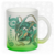 Caneca vidro jateado - Mega Rayquaza