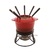 Aparelho Fondue Vermelho 6 garfos e Base de Metal - Wolff - comprar online