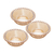 Conjunto 3 Bowls de Cristal Pearl Âmbar 14cm x 5cm - Wolff - comprar online