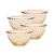 Conjunto 4 Bowls de Cristal Pearl Âmbar 14cm x 8cm - Wolff - comprar online