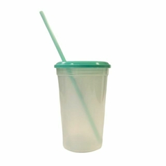 Vasos Transparente de 500 ML Tapa y Sorbete x 30 U - Lollipop