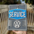 Placa Decorativa Volkswagen Service - Wood's House