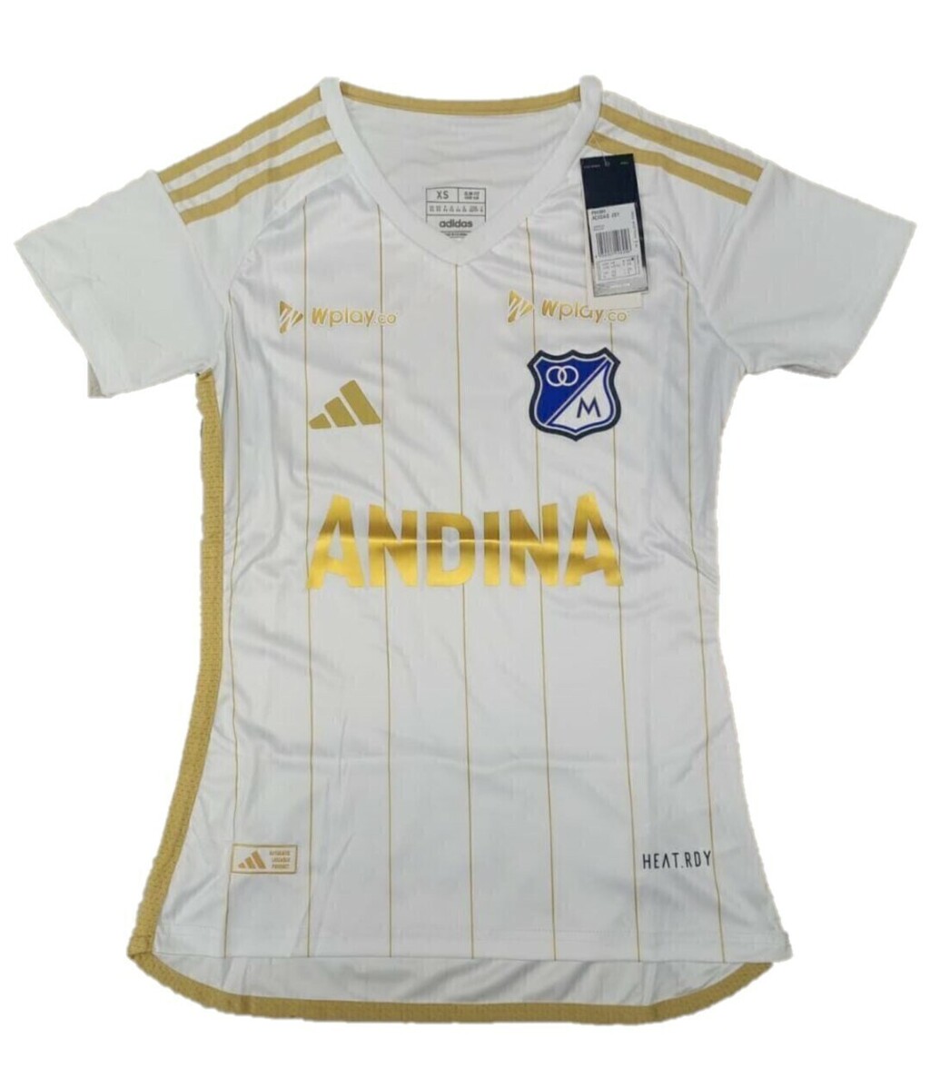 Camiseta Millonarios Blanca Dama Estilo y Comodidad