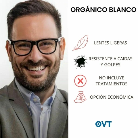LENTES ORGANICOS BLANCOS OVT Optica online