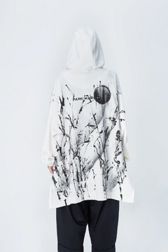 HOODIE KITSUTSUKI WHITE BRUSHED 7 - buy online