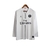 Camisa Retrô Paris Saint-Germain Edição Champions League 2018/2019 manga longa - Masculina Jordan - Branca com detalhes em branco e vermelho e preto