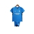 Kit Infantil Real Madrid Goleiro I 23/24 - Adidas - Azul com detalhes em preto e branco