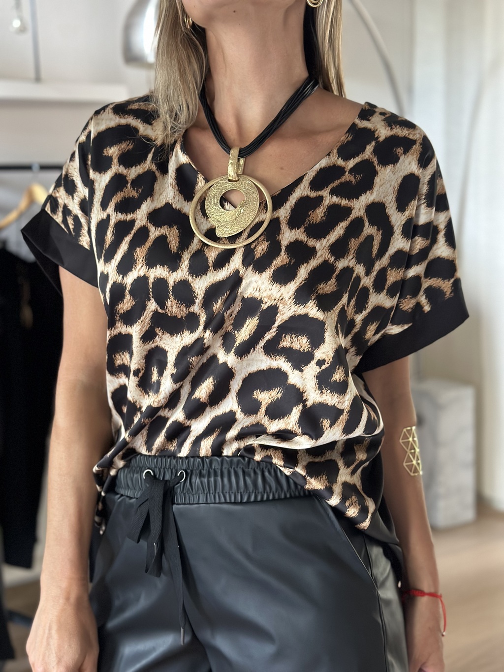Blusa Animal Print Combinada Comprar en Gysla