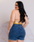 Shorts Jeans Plus Size Com Cinto Cintura Alta - loja online