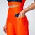 Legging Bolso + Top Alana Bicolor Compressão Laranja e Azul Oxford - comprar online