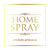 Etiqueta Quadrada Transparente Home Spray Ouro (6un)