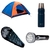 Kit Barraca Camping NTK Falcon 3 Pessoas + 2 Saco de Dormir+ Garrafa térmica + Lanterna