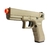 Kit de Pistola Airsoft Cyma Glock CM030 6mm Tan + 1000 Bbs 0.20g+Silicone + Maleta Falcon+ 70 Alvos - Falcon Armas