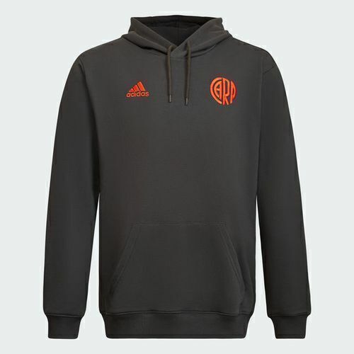 BUZO NEGRO CON CAPUCHA RIVER PLATE