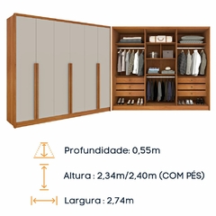 Armário Adam 06 portas de abrir - 2,70 (100% MDF) na internet