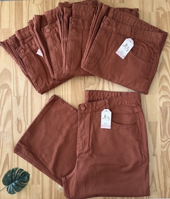 Calça Wide Leg ferrugem - JOY MODAS LTDA