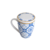 Caneca de Porcelana Super White com Tampa e Filtro Braga Azul/Branca 340ml - Lyor - Divino Campo Produtos Naturais