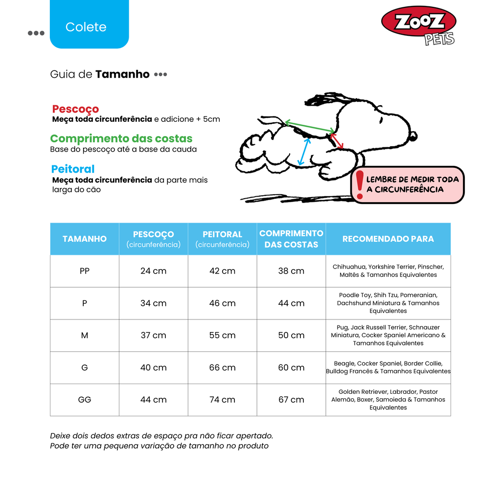 Colete Snoopy Linus Sled Vest - Comprar em ZOOZ PETS