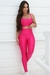 Conjunto Fitness de Compressão Top Básico e Calça Básica Pink - loja online