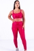 Conjunto Fitness Top Básico e Calça Básica Pink Canelado - loja online