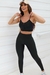 Conjunto Fitness Top Bel e Calça Básica Preto