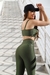 Conjunto Fitness de Compressão Top Básico e Calça Básica Verde Militar - Biquinis Camila Alves