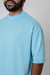 Camiseta Oversized Azul Claro Living - loja online