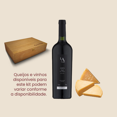 Kit Vinho e Queijos Brasileiros Premium