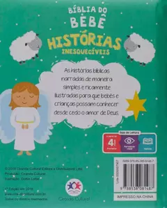 Bíblia do Bebê| Historias Inesquecíveis | Ciranda Cultural - comprar online