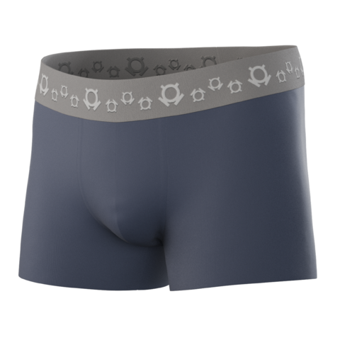 Boxer Clasico Seda Fria Sin Costura Gris