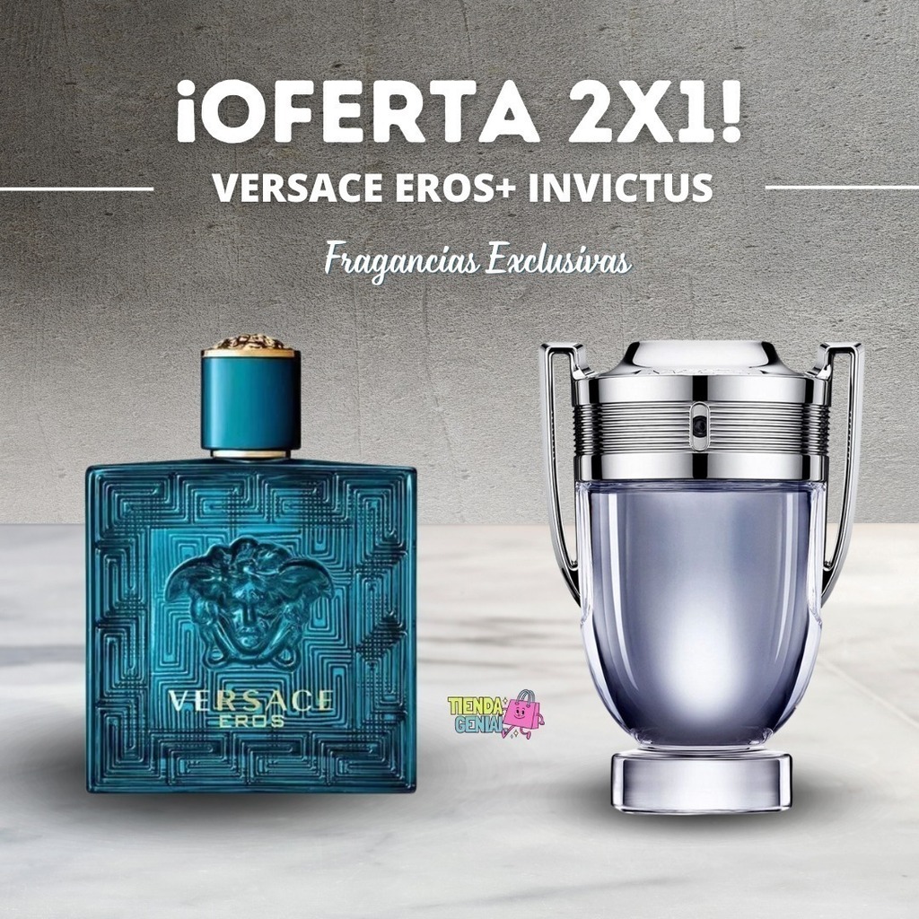 Versace Eros 100ml Invictus de Paco Rabanne de REAGALO