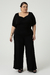 Macacão Vanessa Plus Size Pantalona - Mulher Única