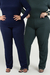 Kit 2 Calça Canelada Plus Size Mara