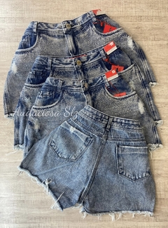 Short saia Jeans Premium - Audaciosa Slz