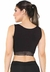 Cropped Fitness Preto Detalhe Elástico Preto Top | REF: CC18 - Aurorize