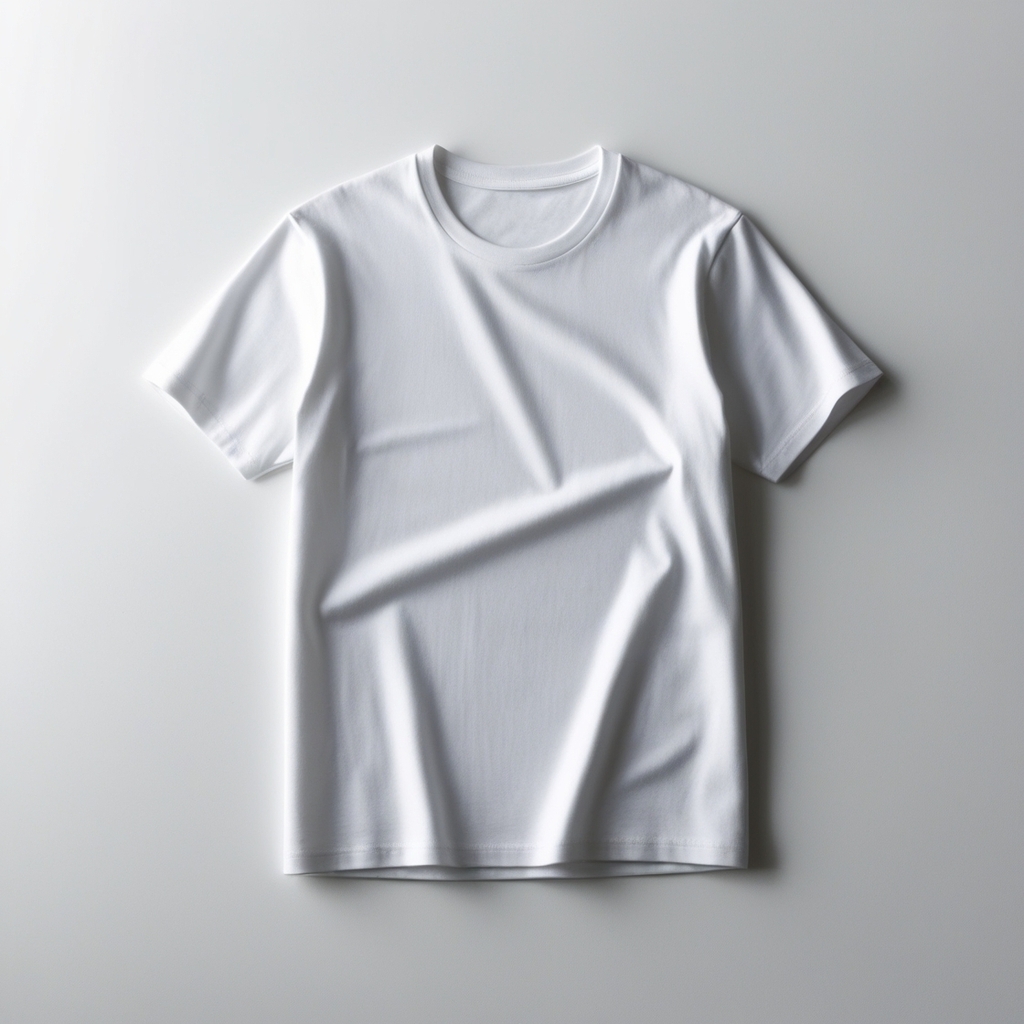 Remera blanca con cuello shop