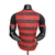 Camisa Flamengo I 22/23 Jogador Adidas masculina na cor preta e vermelha, vista traseira com design em listras.