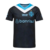 Camisa Grêmio III 24/25 masculina, na cor preta com detalhes em azul e branco, com o logotipo do clube e patrocinadores.