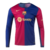 Camisa Barcelona I 24/25 manga longa - Torcedor Nike Masculina - Azul e vermelha