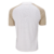 Camisa masculina bege do Vasco 3 2024 com detalhes em branco e mangas em tom claro, vista traseira.