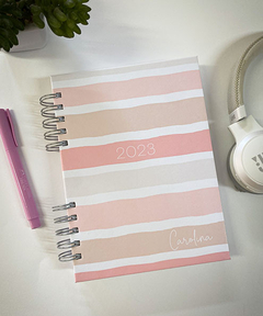 Planner listras rosa