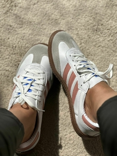 Adidas Samba Slim Branco/Rosa