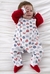 ENTERITO OSITO PIJAMA PLUSH ROJO 6M