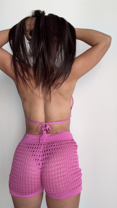 SHORT DE HILO FUCSIA en internet