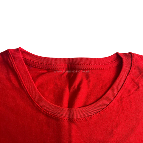 La Mejor Remera Roja Lisa De Algodon Hombre