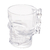 Caneca para Chopp e Cerveja de Vidro Caveira Rock Style 510ml - comprar online